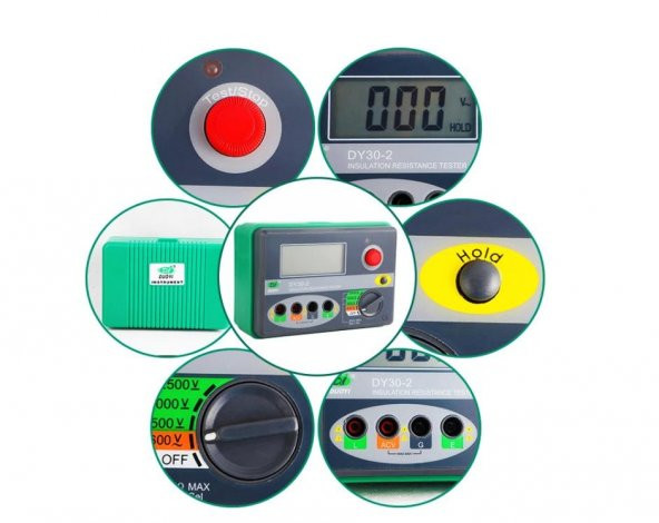 DUOYI DY30-2 Dijital İzolasyon Direnci Test Cihazı - 2