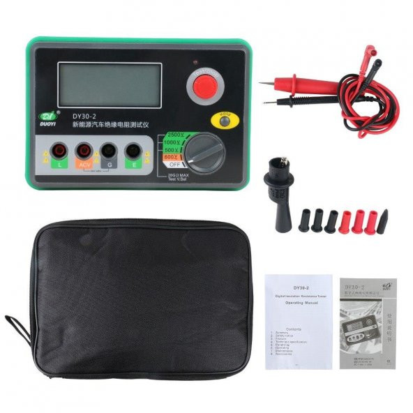 DUOYI DY30-2 Dijital İzolasyon Direnci Test Cihazı - 4