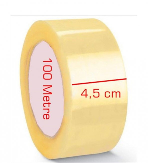 KRL Koli Bandı Şeffaf Bant 45mm x 100 metre 6 adet