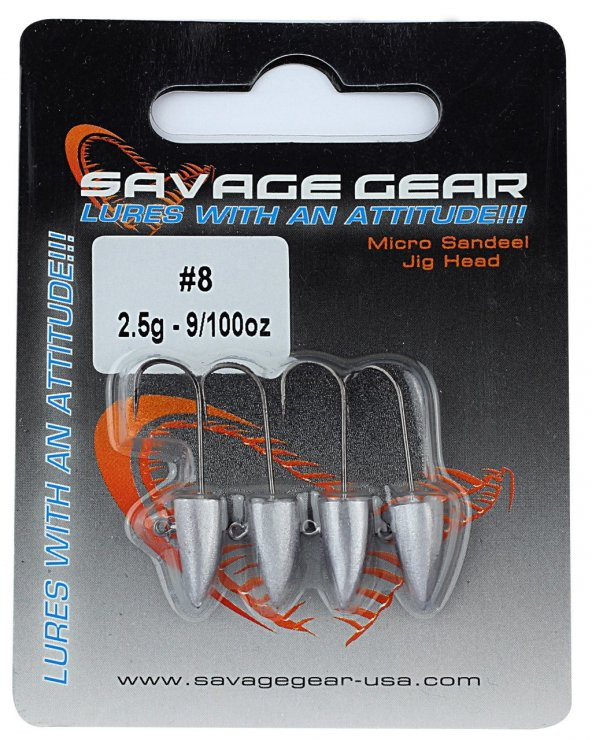 Savage gear LRF Micro sandeel jigghead 1,5g-2gr-2.5gr 4 Adet