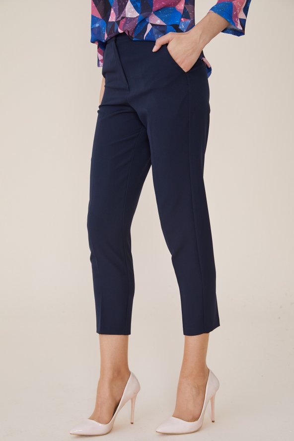 PANTOLON BAYAN 1695 LACİVERT - 6