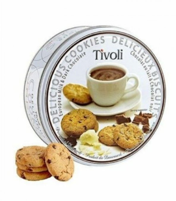 Tivoli Sütlü ve Bitter Çikolatalı Ithal Kurabiye Bisküvi Cookies