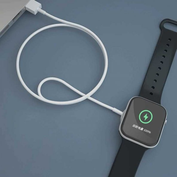 Apple Watch Usb Şarj Kablo Güvenli Şarj Manyetik Adsorpsiyon 1M - 3