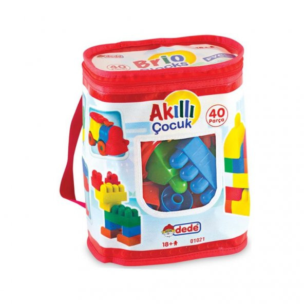 01021 Dede, Akıllı Çocuk Blokları 40 Parça - 2