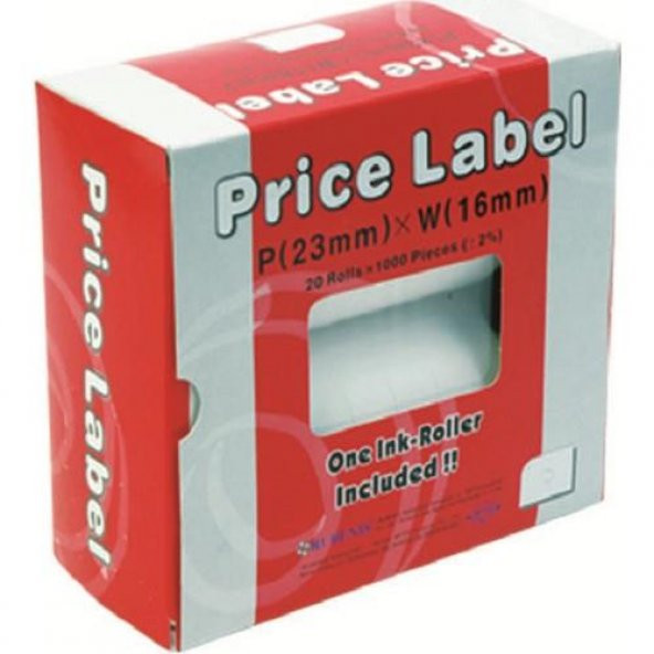 MOTEX 6600 MAKINE ETIKET 20 LI KUTU IKILI BEYAZ - 2