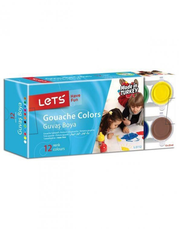 LETS GUAJ BOYA 25ml 12 RENK (L-5112) - Resim 3