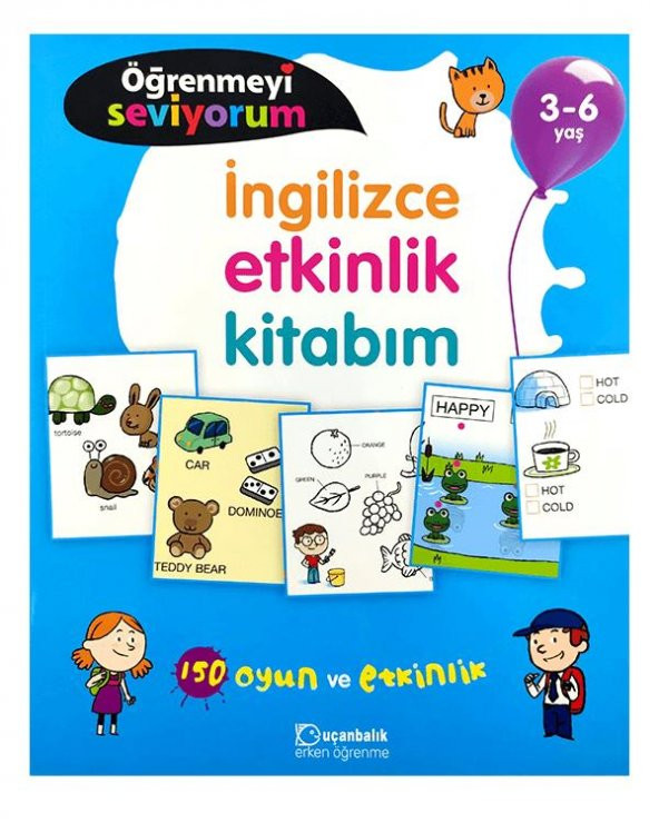 3-6 Yaş Öğrenmeyi Seviyorum İngilizce Etkinlik Kitabım Uçanbalık Yayınları