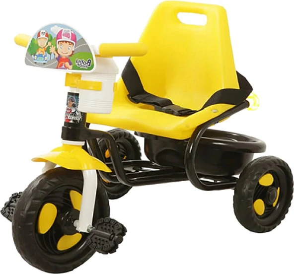 BABYHOPE 101 PRENS ÜÇ TEKER BİSİKLET(SARI-SİYAH)