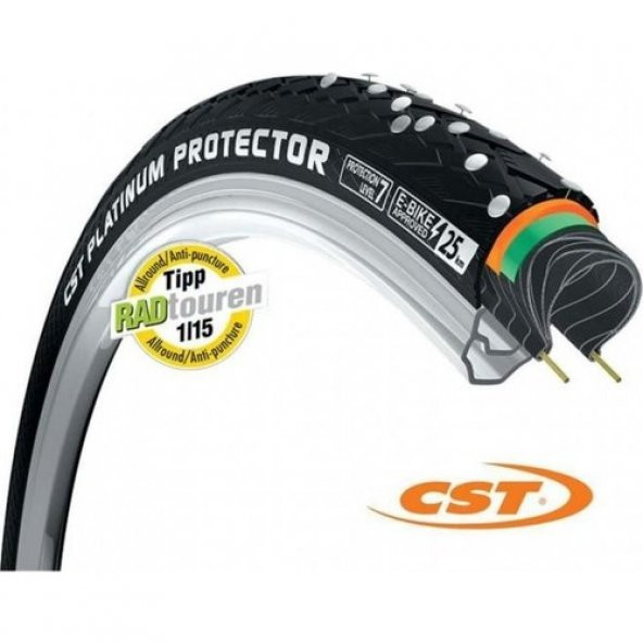 CST Platinum Protector 700x35 28" C1920 Zırhlı Dış Lastik