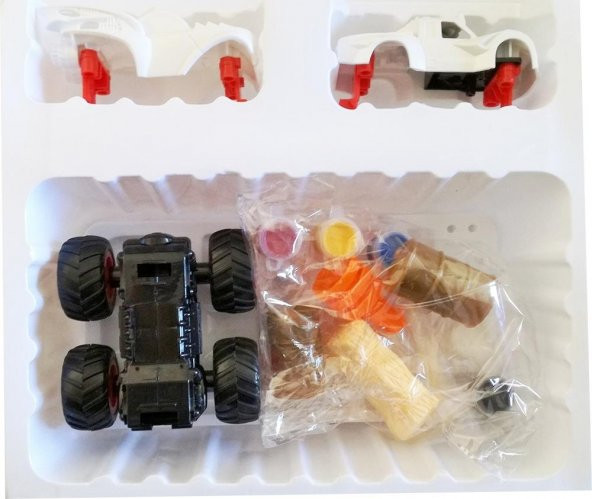 Diy Suv Eğitici 2 Farklı Suv Araçlı 15 Parça Araba Boyama Seti - 7