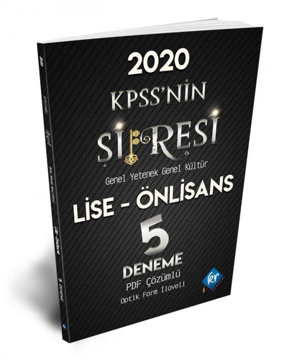 KR Akademi Lise ÖnLisans KPSS nin Şifresi GYGK PDF Çözümlü 5 Deneme