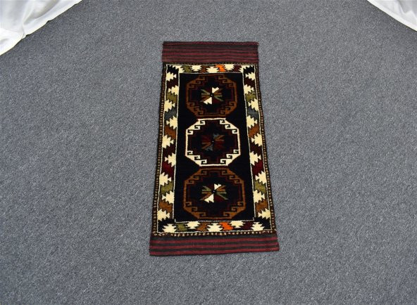 Vintage El Dokuma İhtişamlı Nadir Güzellikte Şavak Yün Halı ! - 4