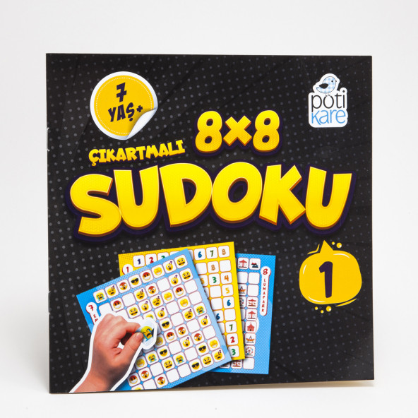 8x8 Çıkartmalı Sudoku 1 (+7 Yaş)