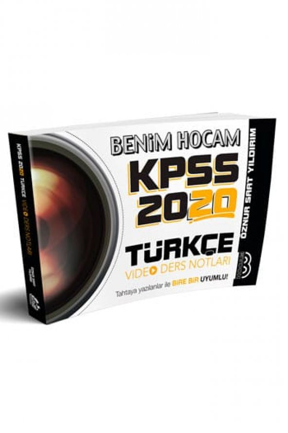 2020 KPSS Türkçe Video Ders Notları Benim Hocam Yayınları  - 1