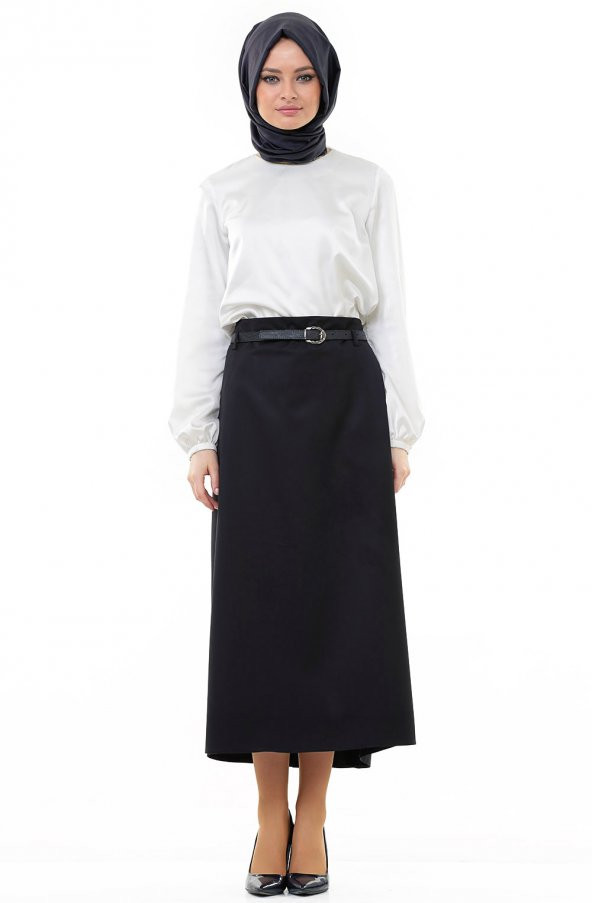 SORALLİNE KADIN KALEM ETEK 90 CM BOYUNDA 770 LACİVERT