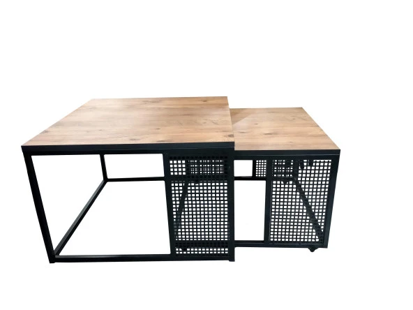 Grand Lüx Metal 2 li Orta Sehpa