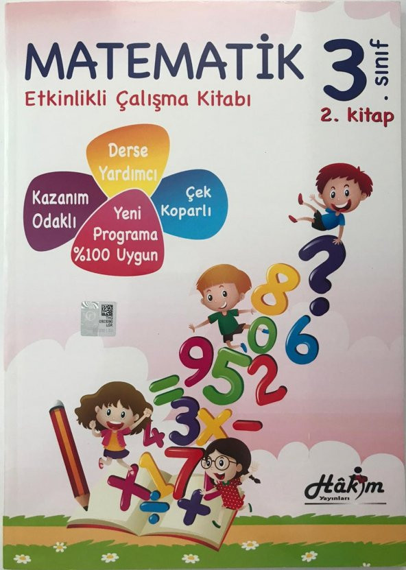 Hakim Yayınları 3. Sınıf Matematik Etkinlikli Çalışma Kitabı 2.Kitap