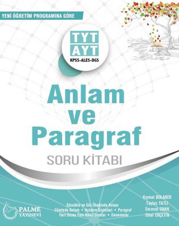 Palme Yayınevi TYT AYT KPSS ALES DGS Anlam ve Paragraf Soru Kitabı - 1