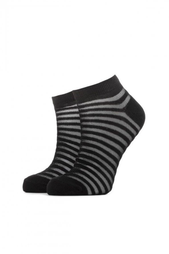 3lü Kadın İnce Çizgili  Çorap 3439-A3 - 2