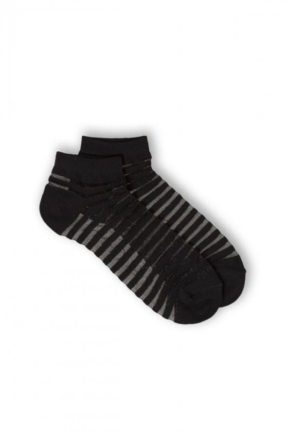 3lü Kadın İnce Çizgili  Çorap 3439-A3 - 4