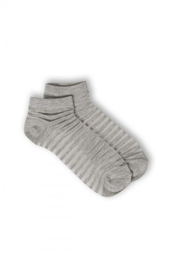 3lü Kadın İnce Çizgili  Çorap 3439-A3 - 6