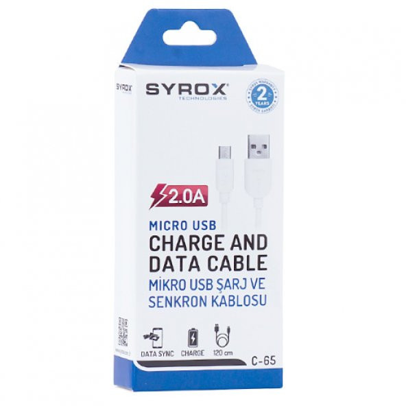 Samsung Micro usb Şarj kablosu Syrox - 3