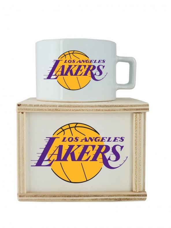 Lakers Baskılı Özel Tasarım Kutulu Kupa