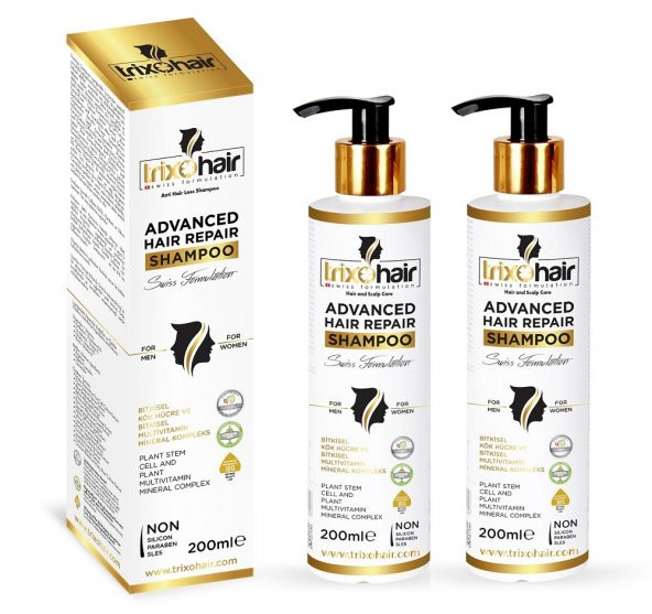 Trixohair Saç Dökülmesine Karşı Saç Bakım Şampuanı Kadınlar İçin - 200 ml x 2 Adet