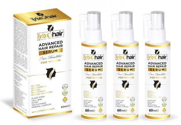 Trixohair Saç Dökülmesine Karşı Saç Bakım Şampuanı Kadınlar İçin - 200 ml X 3 Adet - 2