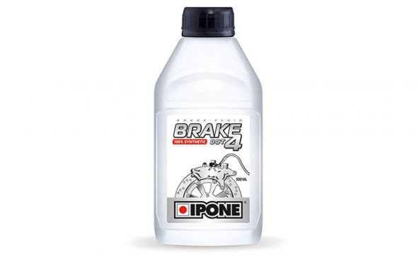 IPONE Brake DOT 4 / DOT 4 100 sentetik fren ve debriyaj hidrolik sıvısı (500ML)