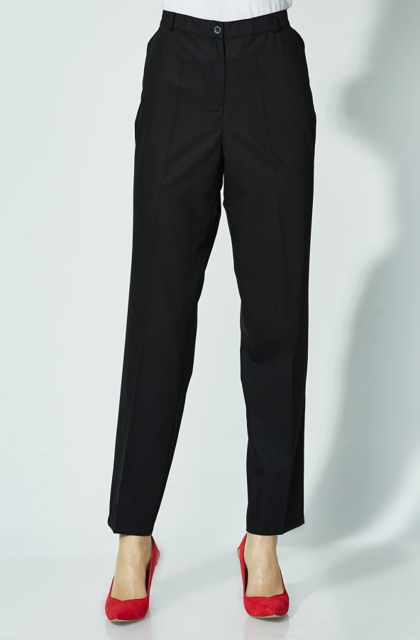 BAYAN PANTOLON NORMAL BELCEPLİ KLASİK SORALLİNE1660 - 3