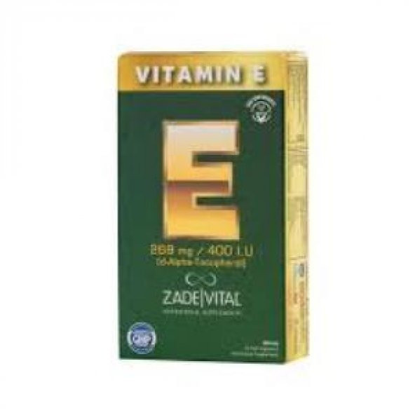 Zade Vital E Vitamini 500 mg 30 Kapsül