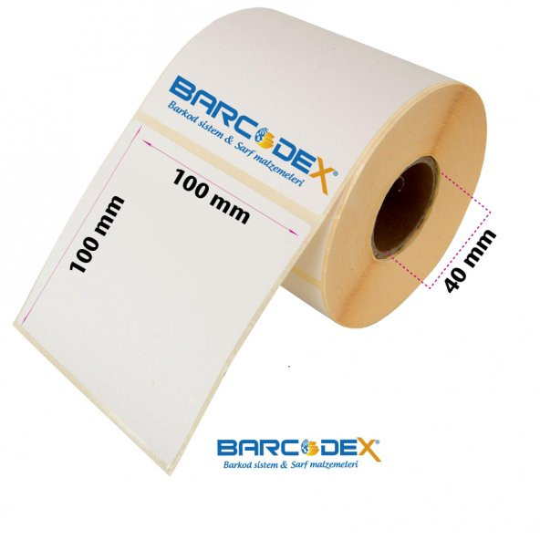 100 mm x 100 mm Eco Termal Etiketi (1.000)
