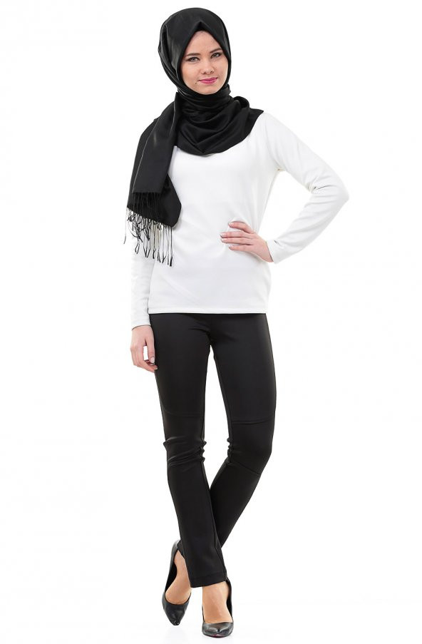 BAYAN SCUBA PANTALON SPOR SORALLİNE1684SİYAH - 2