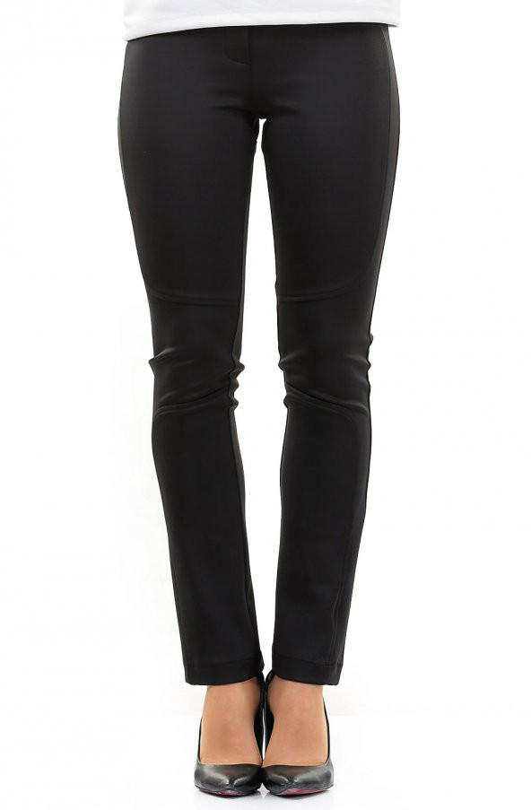 BAYAN SCUBA PANTALON SPOR SORALLİNE1684SİYAH - 4