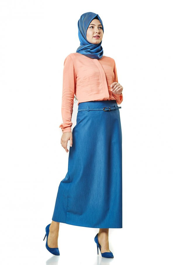 ETEK KALEM 90CM BOYUNDA SORALLİNE 770 MAVİ MELANJLI - 2