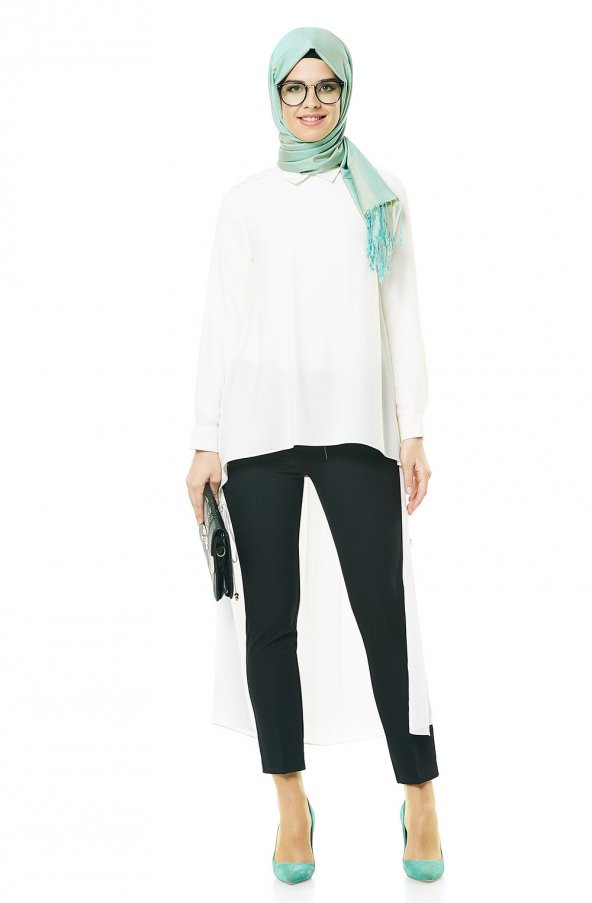 BAYAN KOT MODEL PANTOLONSORALLİNE1689SİYAH