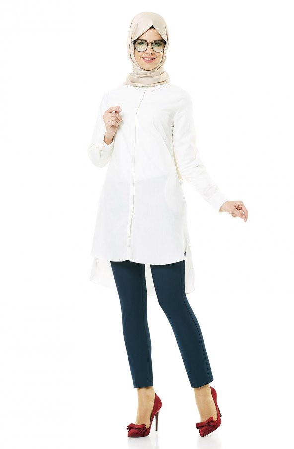 BAYAN KOT MODEL PANTOLON SORALLİNE1689LACİVERT