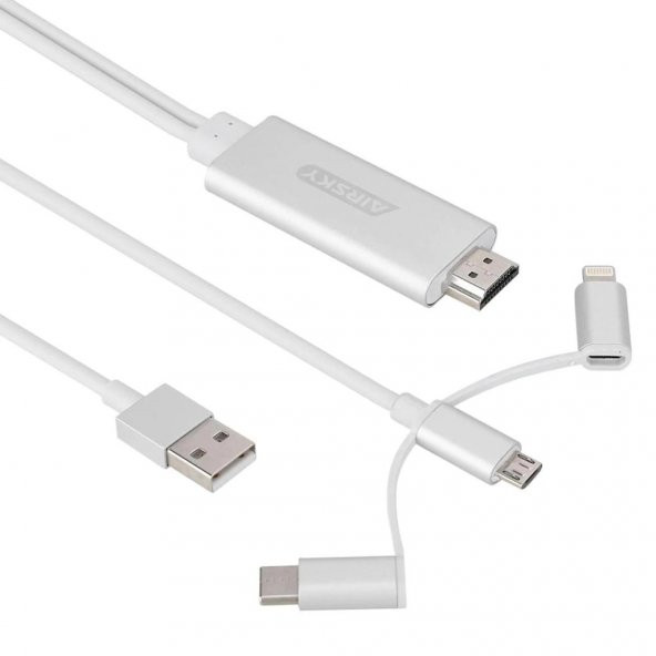 Hdmi Mhl Görüntü Aktarıcı Kablo İOS Android Type-C iPhone Samsung - 2