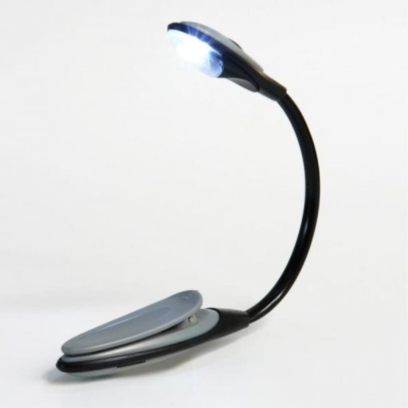 Kitap Okuma Lambası Led Book Light Kıskaçlı Işık Pilli Aydınlatma - 2