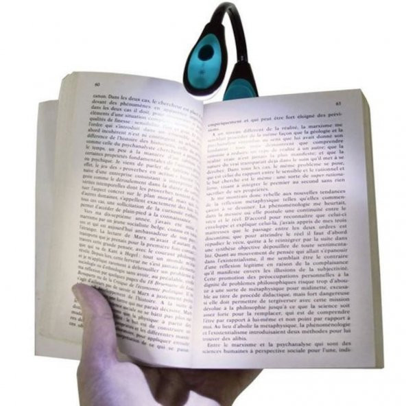 Kitap Okuma Lambası Led Book Light Kıskaçlı Işık Pilli Aydınlatma - 3