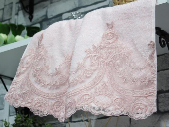 Çeyiz Diyarı Mihrimah 2li El Yüz Havlu Seti - 3