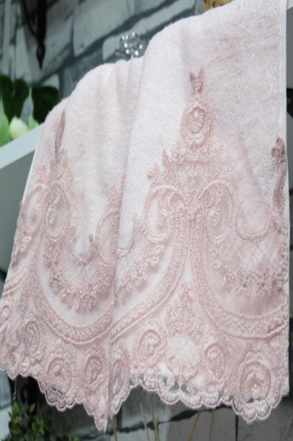 Çeyiz Diyarı Mihrimah 2li El Yüz Havlu Seti - 6