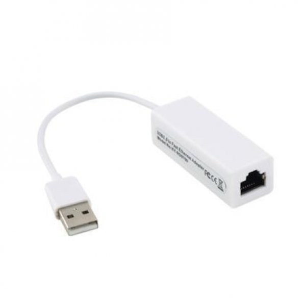 USB 2.0 Ethernet Adaptör Wifi Alıcı Kablo Lan Anten Adaptör RJ 45