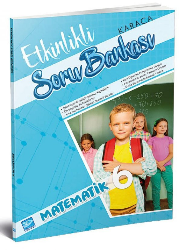 Karaca Eğitim Yayınları Etkinlikli Soru Bankası Matematik 6. Sınıf