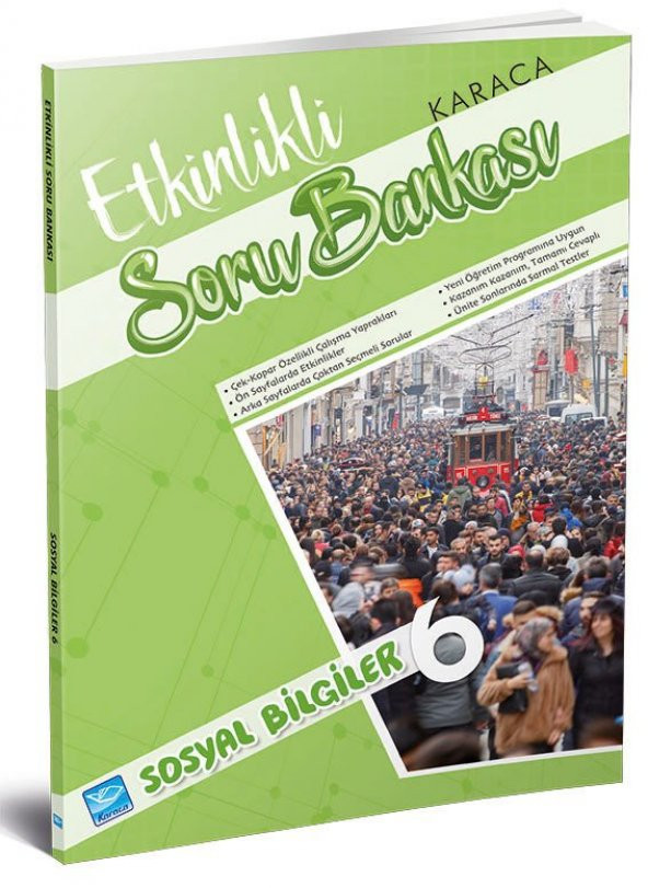 Karaca Eğitim Yayınları Etkinlikli Soru Bankası Sosyal Bilgiler 6. Sınıf
