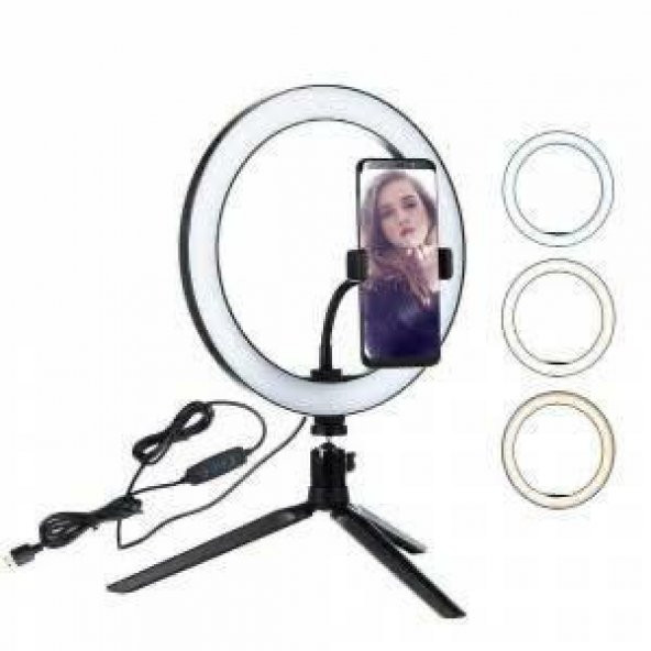 Makyaj Çekim Ring Light Selfie Işık tripod ışık 16CM Stand