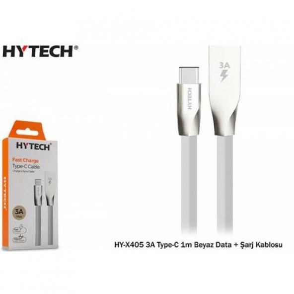 Hytech Type-C Şarj ve Data Kablosu 1metre 3Amper
