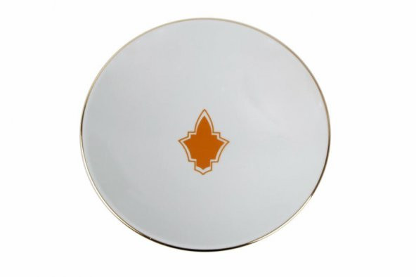 Porland Morocco Desen3 Turuncu Çukur Tabak 19cm