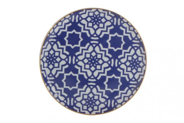 Porland Morocco Desen7 Mor Düz Tabak 20cm